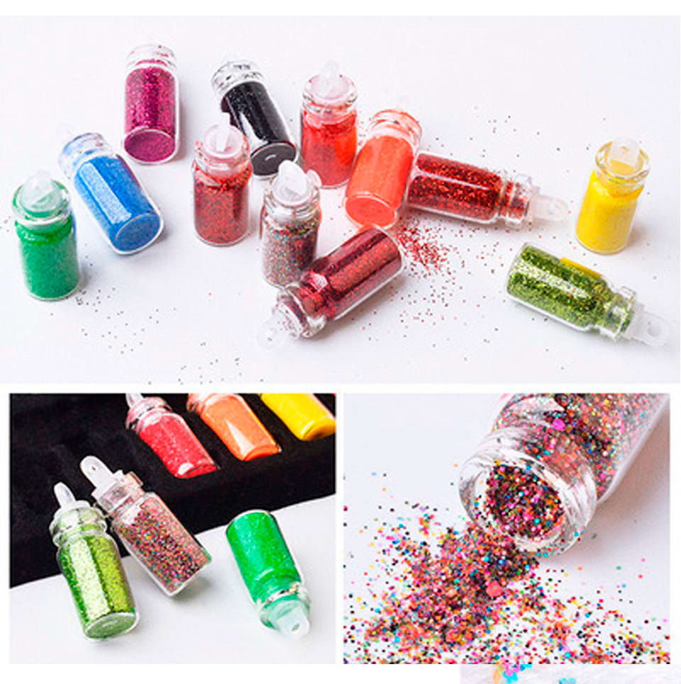 BOTELLITAS GLITTERS MIX x 5 Un.1