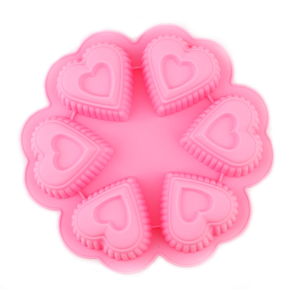 MOLDE DE SILICONA CORAZON  ACANALADO2