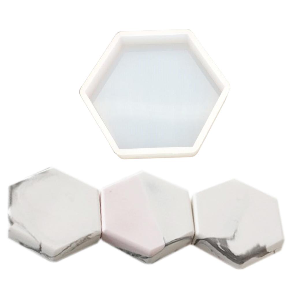 MOLDE DE SILICONA HEXAGONAL 7CM4