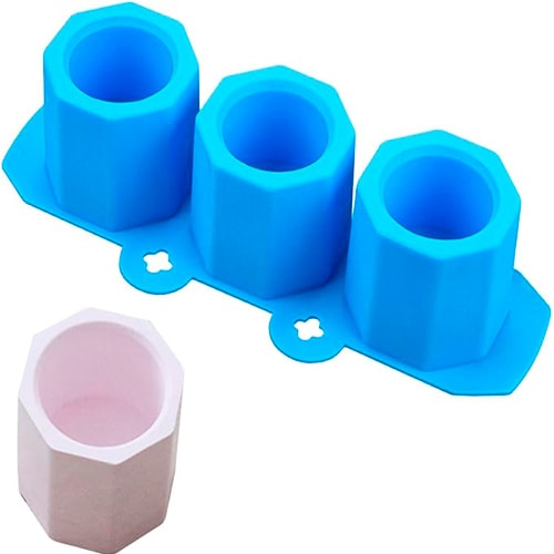 MOLDE DE SILICONA MACETA OCTAGONO2