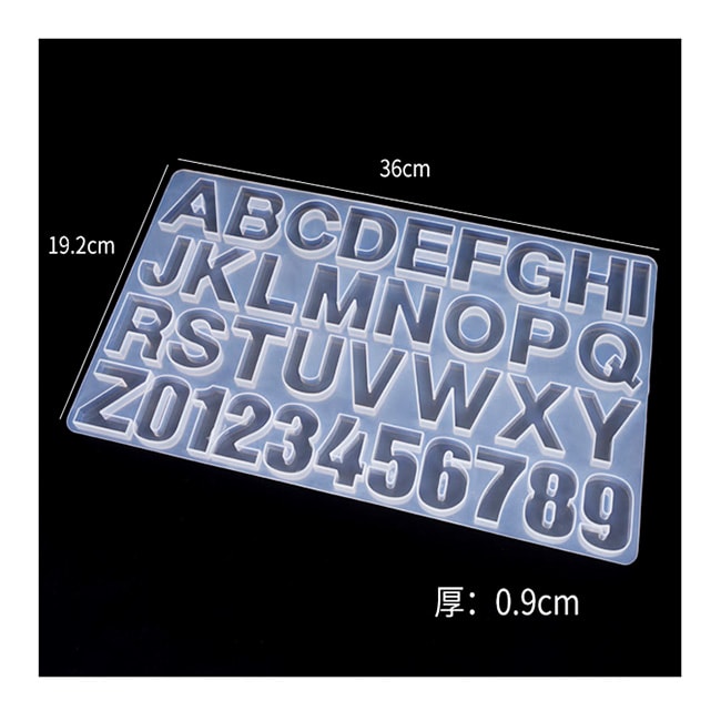 MOLDE DE SILICONA LETRAS Y NÚMEROS8