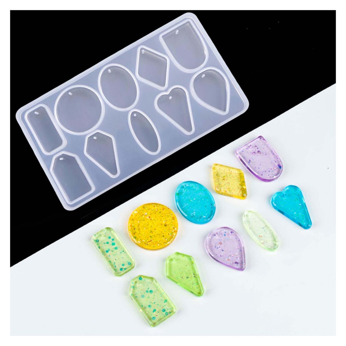 MOLDE DE SILICONA MINI JOYAS 13