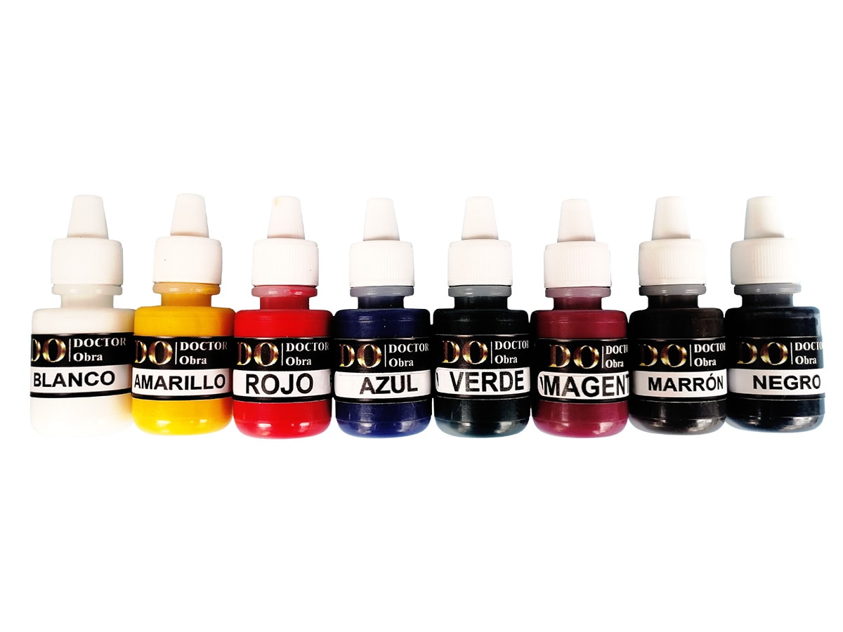 KIT PIGMENTOS SÓLIDOS COLORES VARIOS x 8 Un. 10 ML1