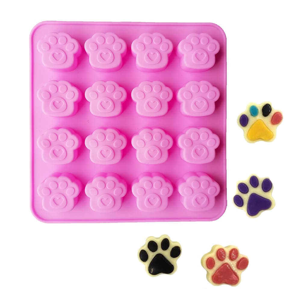 MOLDE DE SILICONA HUELLA PERRO x 165