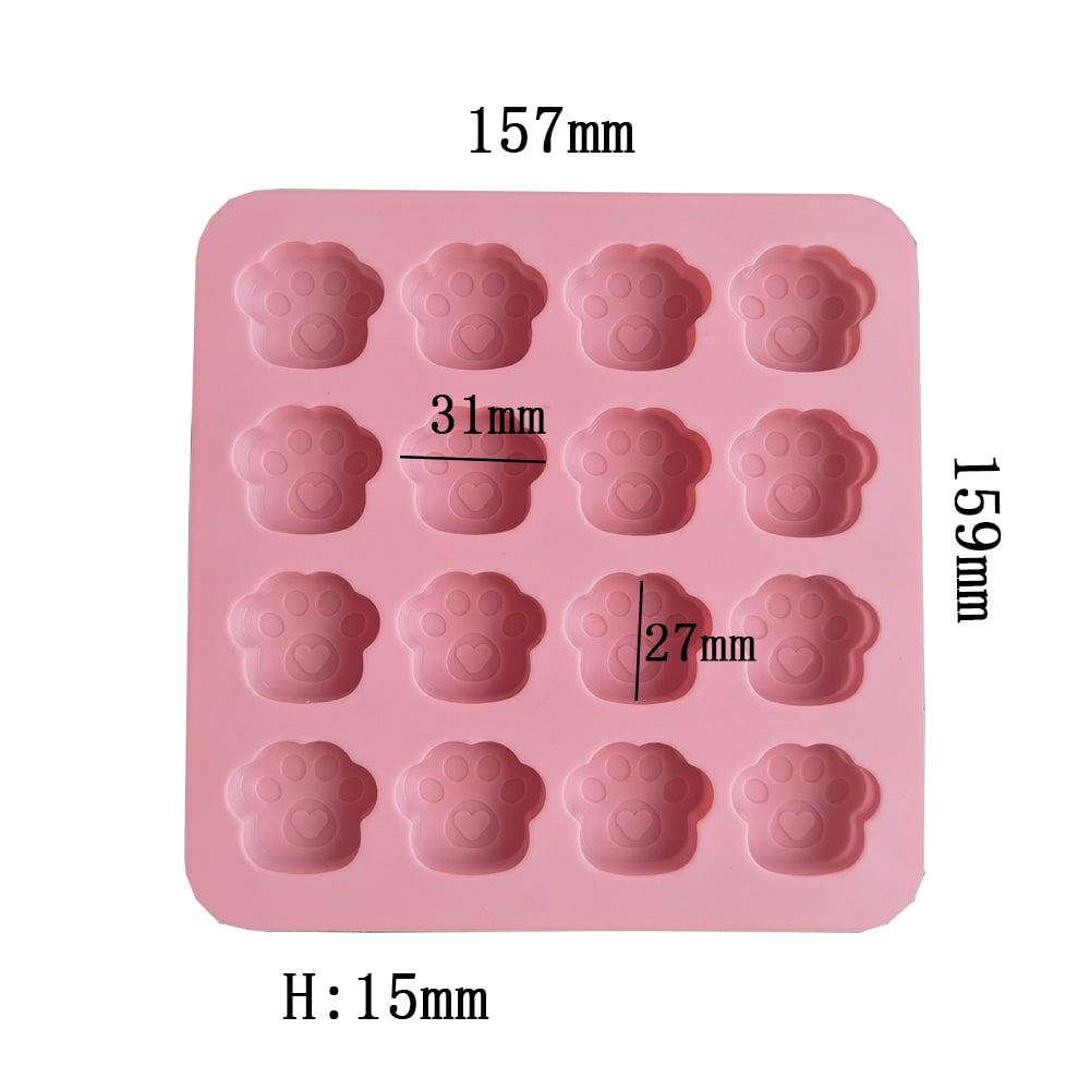 MOLDE DE SILICONA HUELLA PERRO x 161