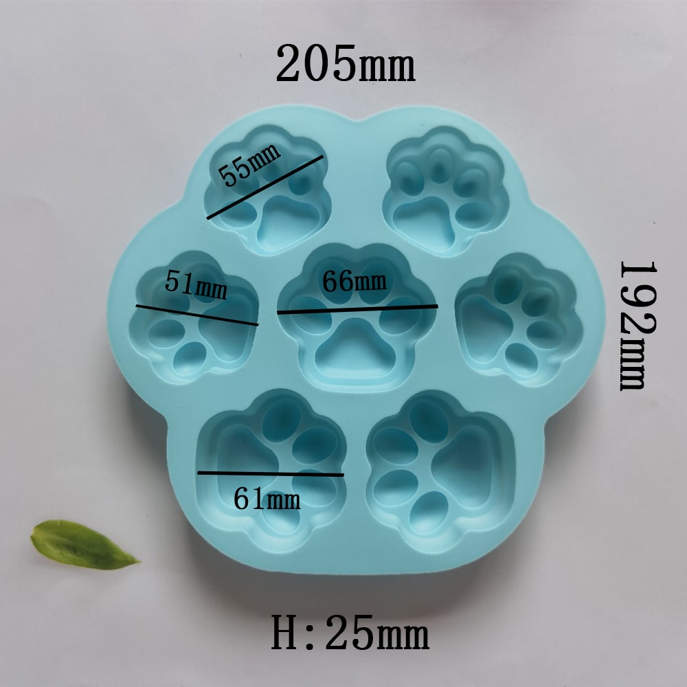 MOLDE DE SILICONA HUELLA PERRO x 71