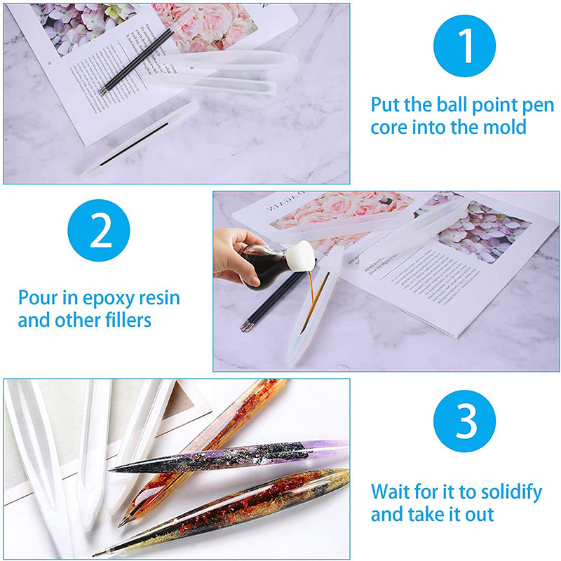 MOLDE DE SILICONA LAPICEROS 2 Un.6