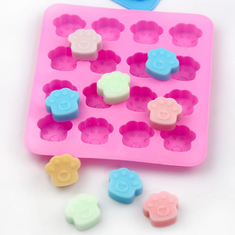 MOLDE DE SILICONA HUELLA PERRO x 162