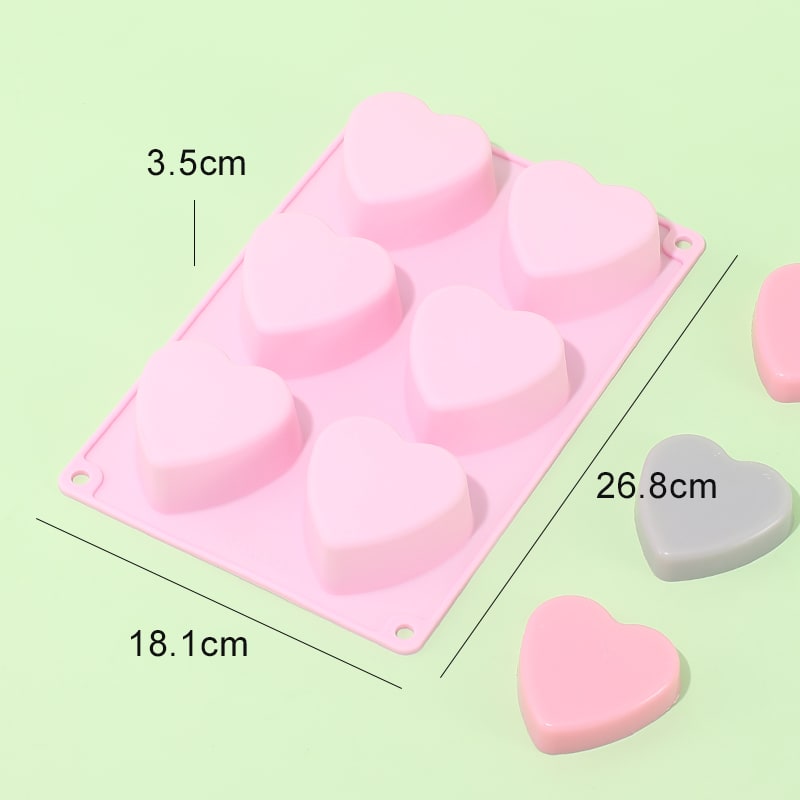 MOLDE DE SILICONA CORAZON LISO2