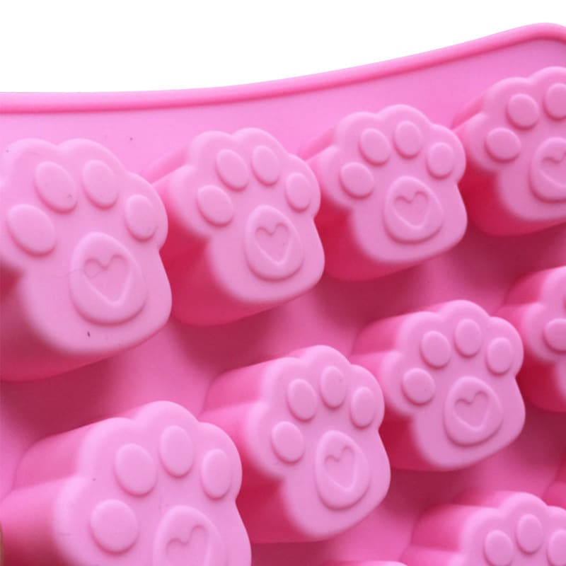 MOLDE DE SILICONA HUELLA PERRO x 164