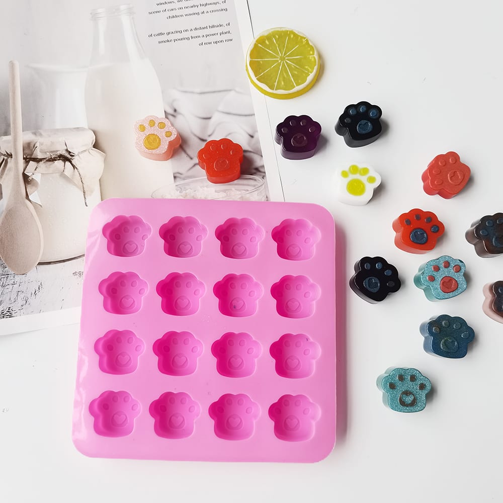 MOLDE DE SILICONA HUELLA PERRO x 166