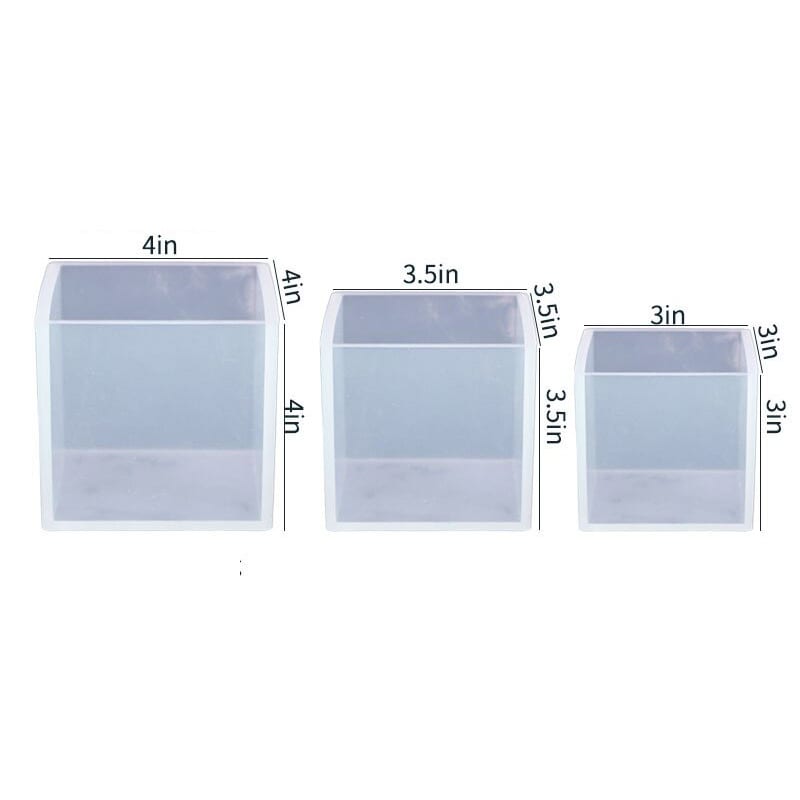 MOLDE DE SILICONA JUEGO DE CUBOS X 3 Un.1