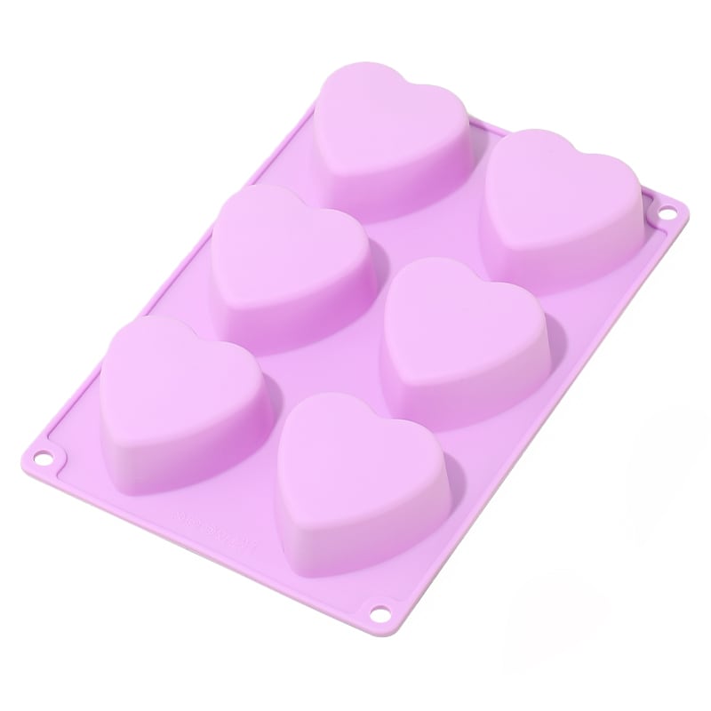 MOLDE DE SILICONA CORAZON LISO5