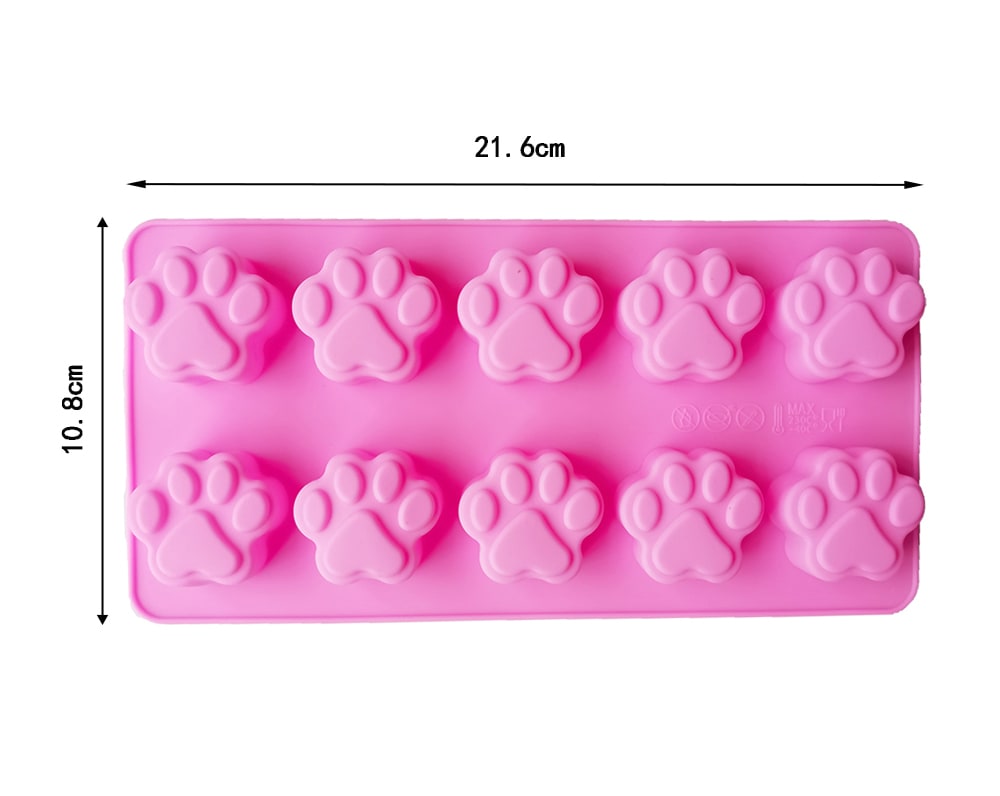 MOLDE DE SILICONA HUELLA PERRO x 105