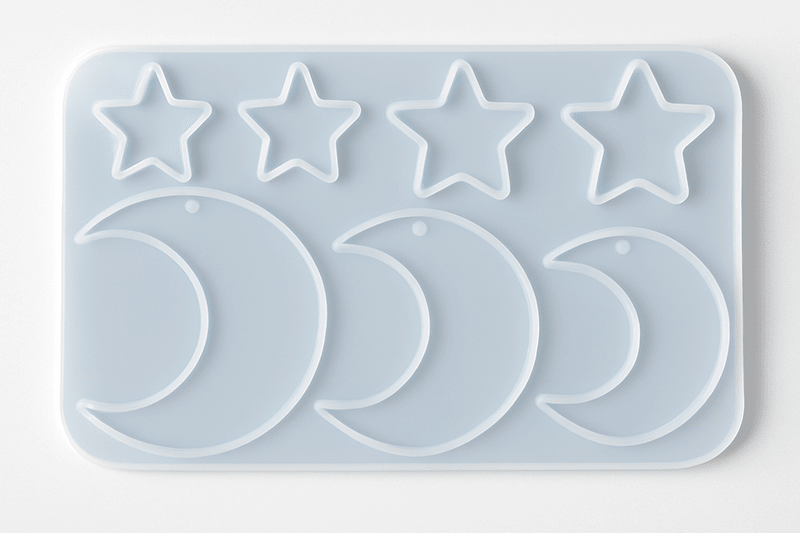 MOLDE DE SILICONA LUNA Y ESTRELLA.1