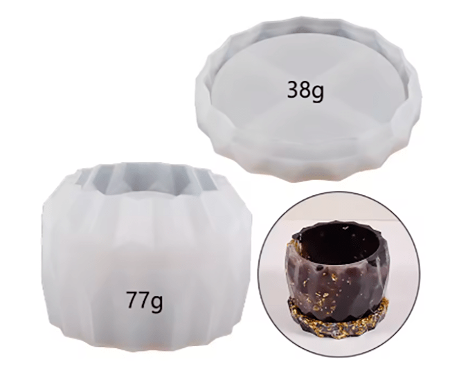 MOLDE DE SILICONA ALHAJERO PARA RESINA/YESO 9CM.2