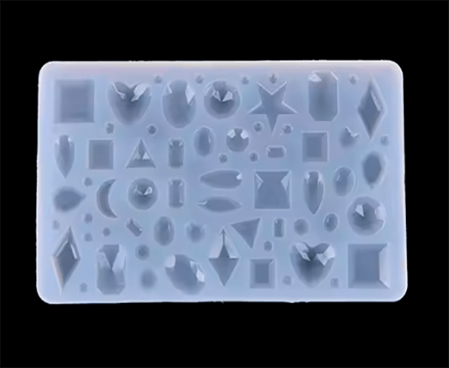 MOLDE DE SILICONA MINI-JOYAS, PLANCHA 6.5x10.5CM1