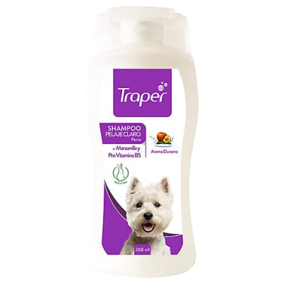 TRAPER SHAMPOO PELAJE CLARO PERRO1