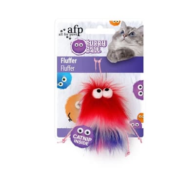 AFP FURRY BALL FLUFFER ROJO1