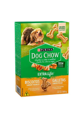 DOG CHOW GALLETAS POLLO ADULTOS MINIS & PEQUEÑOS 500 GR1