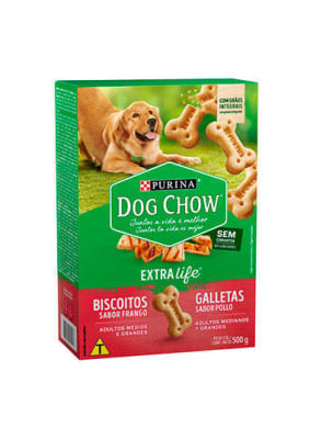 DOG CHOW GALLETAS POLLO ADULTOS MEDIANOS & GRANDES 500 GR1