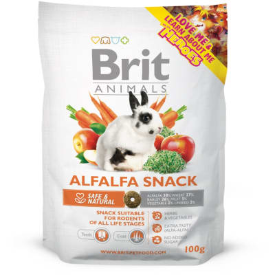 BRIT ANIMALS SNACK ALFALFA 100 GR1