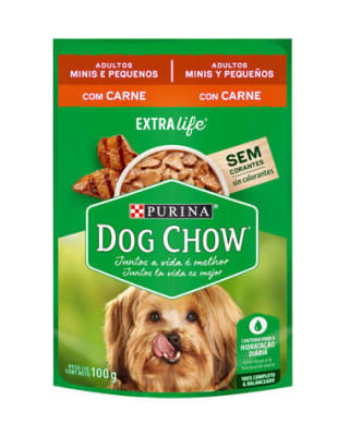DOW CHOW POUCH ADULTOS MINIS Y PEQUEÑOS CARNE1