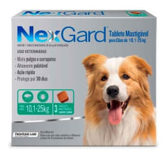 NEXGARD 3 COMPRIMIDOS 10.1 A 25 KG