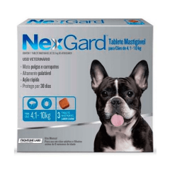 NEXGARD 3 COMPRIMIDOS 4.1 A 10 KG
