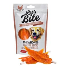 LETS BITE CHEWBONES CALCIUM STICKS WITH CHICKEN FILLET