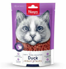 WANPY SOFT DUCK JERKY STRIPS FOR CATS