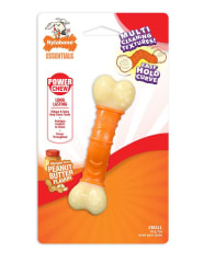 NYLABONE POWER CHEW HUESO ONDULADO MANTEQUILLA DE MANÍ