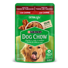 DOG CHOW POUCH ADULTO CARNE TODOS LOS TAMAÑOS
