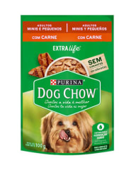 DOW CHOW POUCH ADULTOS MINIS Y PEQUEÑOS CARNE