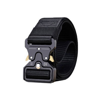 CINTURON TÁCTICO HEBILLA TIPO COBRA BLACK
