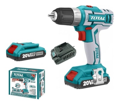 TALADRO ATORNILLADOR INALAMBRICO 20V 10MM 1BAT - C/CARG TOTAL TDLI20024