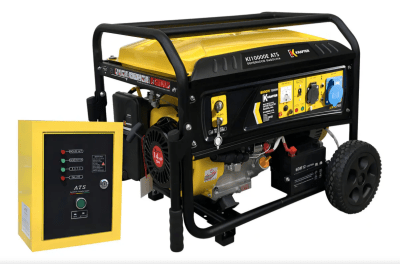 GENERADOR 7500W 7.5KVA + SISTEMA ATS GASOLINA KRAFTER KI10000E