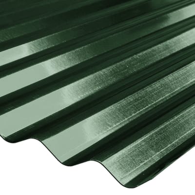 PL ACANALADA PREPINTADA VERDE TIERRA 0.35X851MMX2.5MTS(AU 762MM)