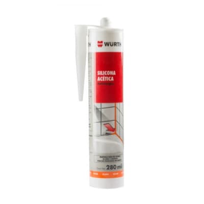 SILICONA ACETICA BLANCA 280ML WURTH