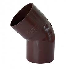 CODO 45° 80MM H-H PVC MARRON1