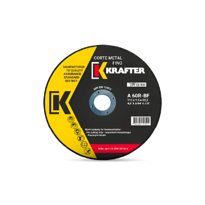 DISCO CORTE 4.5X1MM METAL FINO KRAFTER