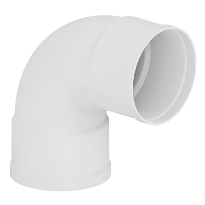 CODO 87.5° 80MM H-H PVC BLANCO