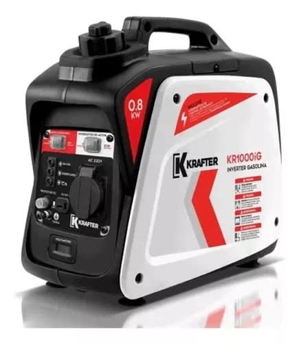 GENERADOR 800W 0.8KVA INSONORO INVERTER GASOLINA KRAFTER R1000IG 0