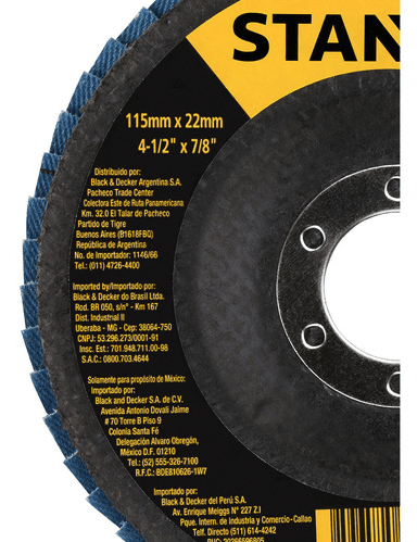 DISCO TRASLAPE 7.0 GRANO 40 STANLEY 0