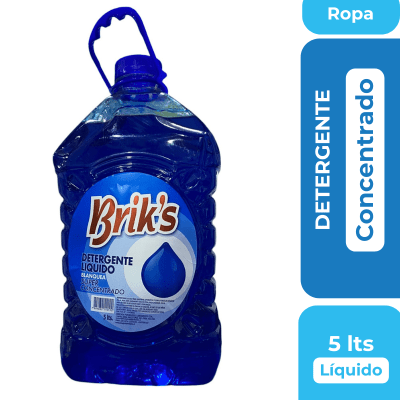DETERGENTE BRIK´S AZUL, LIQUIDO SUPER CONCENTRADO   5 LITROS