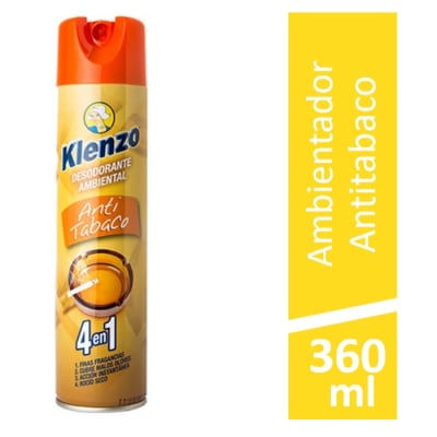 Desodorante Ambiental Klenzo Antitabaco 360ml1