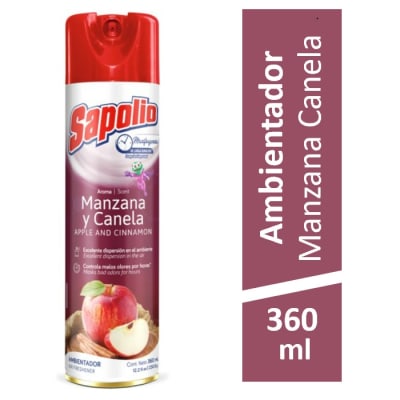 Desodorante Ambiental Sapolio Manzana Canela 360ml1