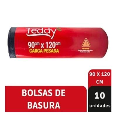 Bolsa Basura Teddy 90x120 - 10 Unidades