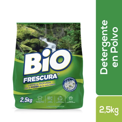 DETERGENTE BIO FRESCURA EN POLVO BOSQUE NATIVO 2,5 KG
