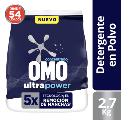 DETERGENTE OMO EN POLVO ULTRAPOWER 2,7 KILO